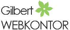 Лого онлайн  маркетинг веб агентуры Gilbert WEBKONTOR